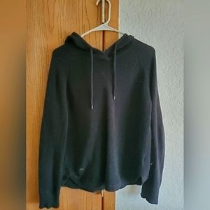 Womens Medium ralph lauren waffle-knit hoodie